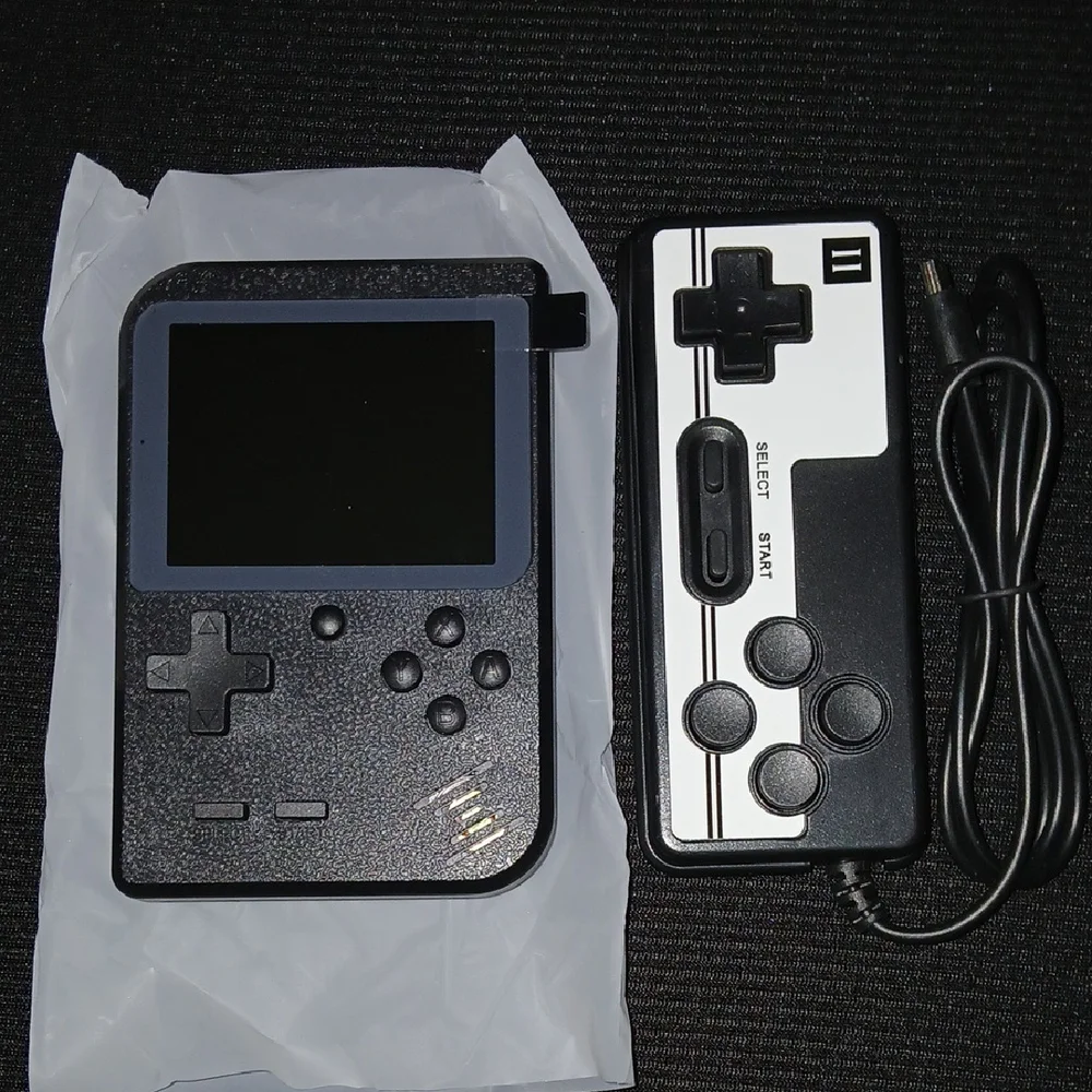 8 Bit Classic Handheld Game Console - Black